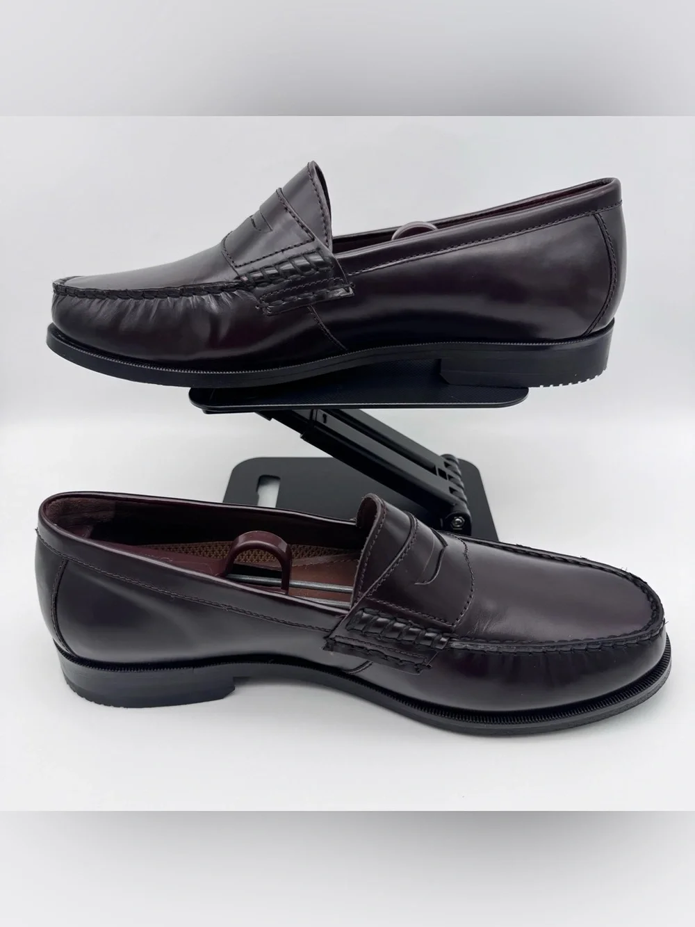 Johnston & Murphy Pannell Penny Loafer Burgundy Leather Men's Size 9 M New NWOB